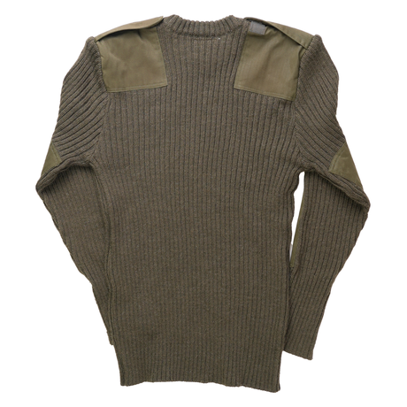 Issued British Army OD Green Wool Sweater