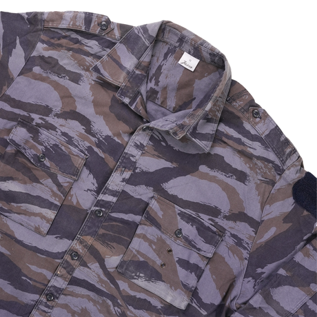 Issued Serbian Milicijia Blue Tigerstripe Field Shirt