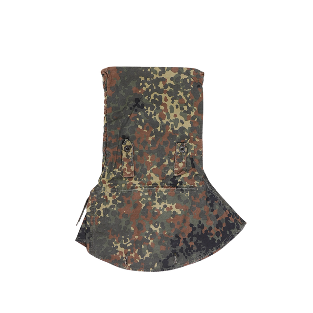 Issued Flecktarn Peasant Hood & Carrying Bag