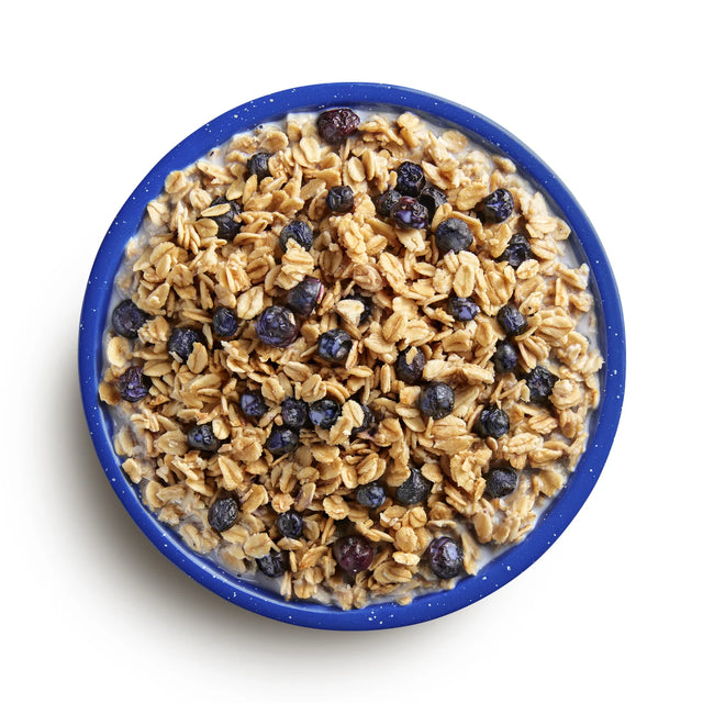 Granola with Milk & Blueberries