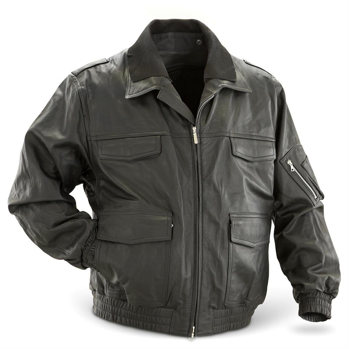 Issued German Police Model I Leather Jacket Americana Pipedream Apparel