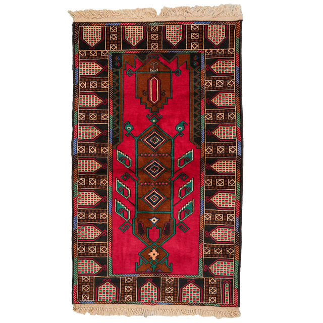 Large Afghan-Made Pictorial Rugs