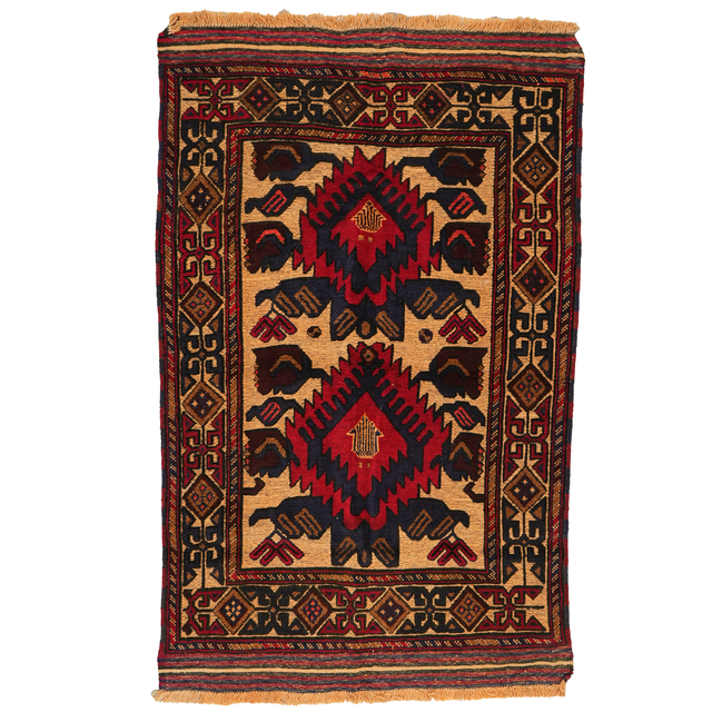 Large Afghan-Made Pictorial Rugs