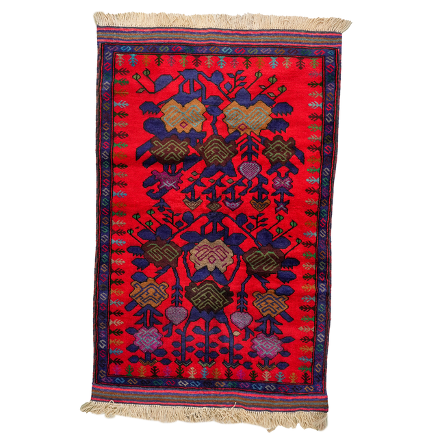 Large Afghan-Made Pictorial Rugs