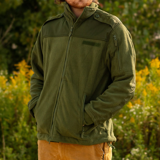 Unissued Greek Army Full-Zip Fleece Jacket