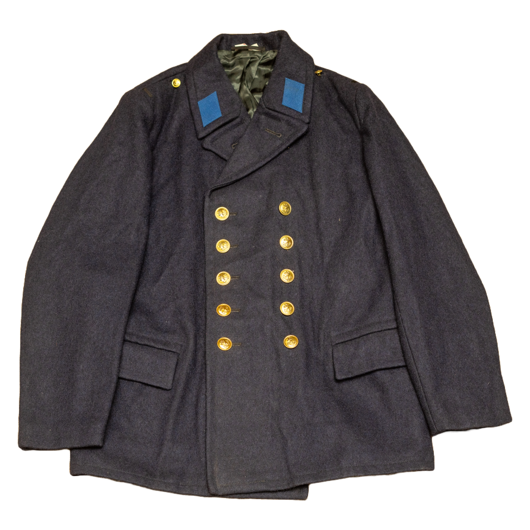 German on sale navy peacoat