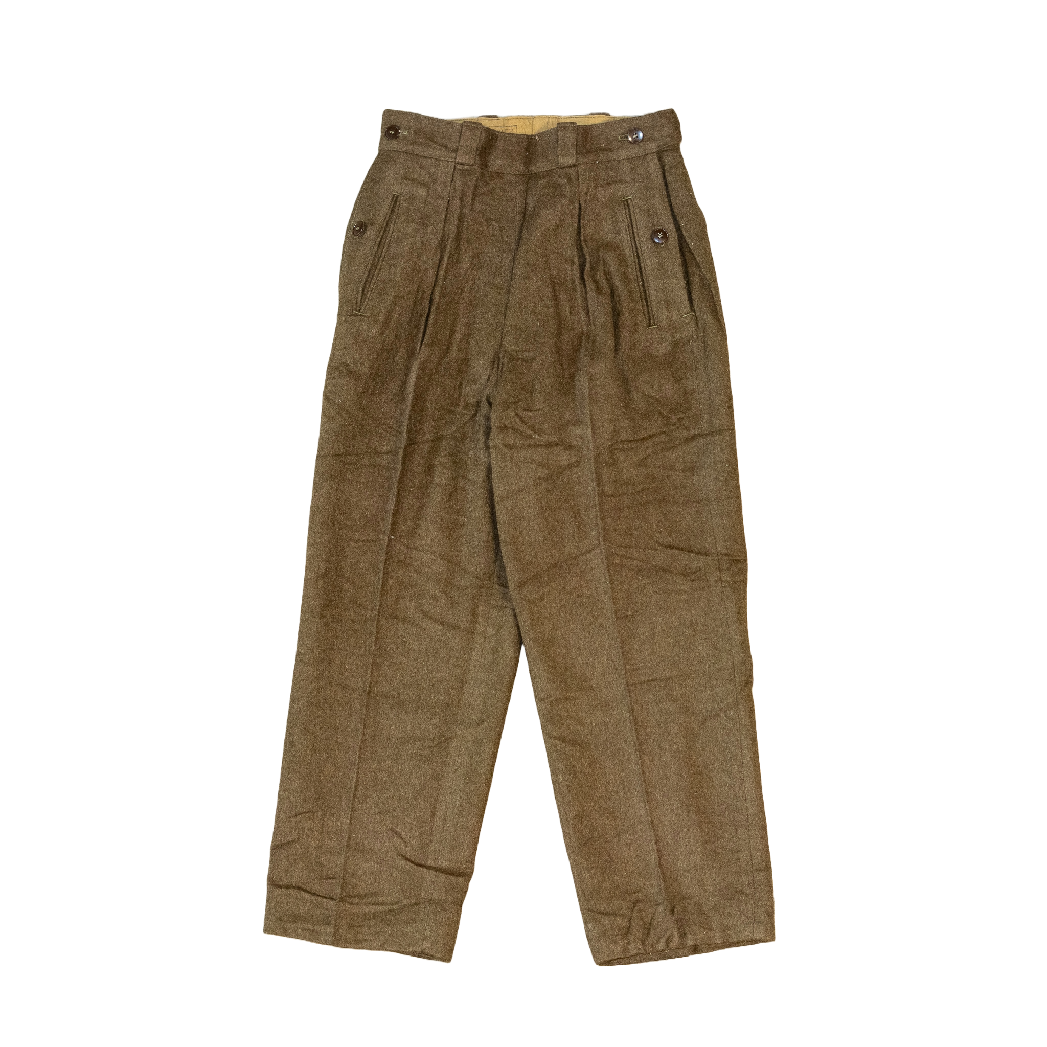 Issued French Army Drop-Front Wool Pants