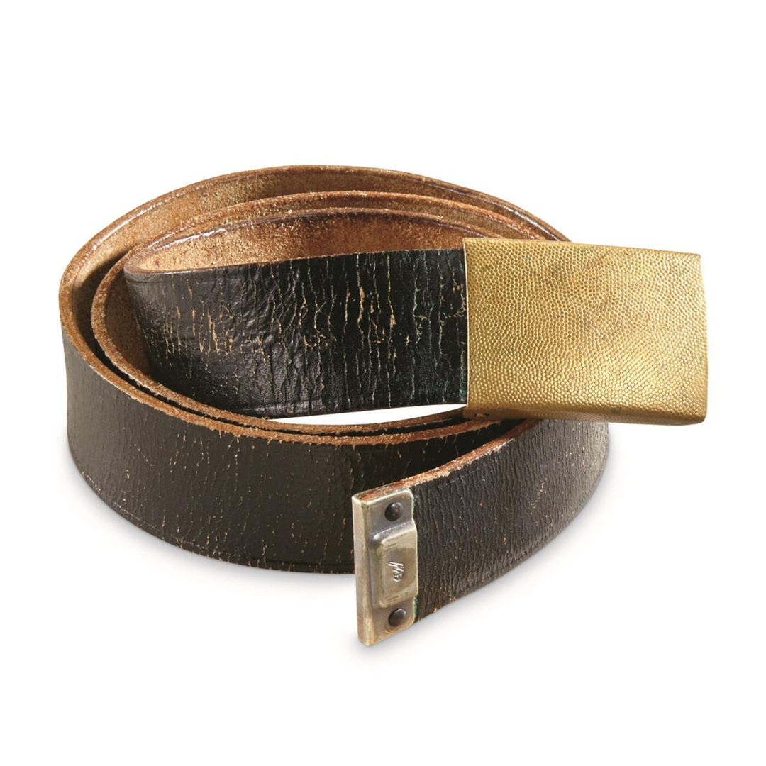 Issued German Navy Leather Belt