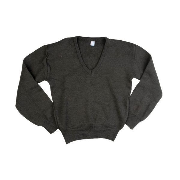 Plain Wool V-Neck Sweater