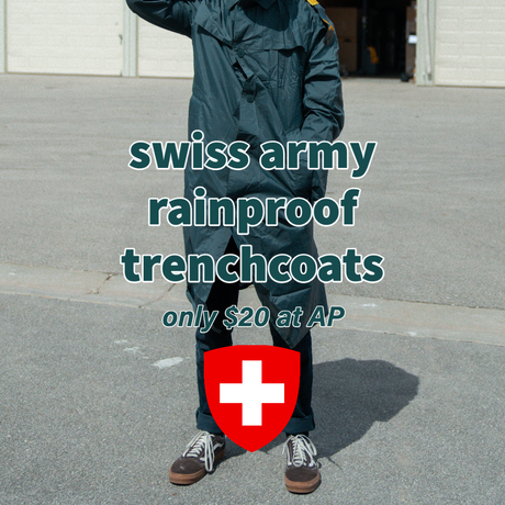 Issued Swiss Waterproof Trenchcoat